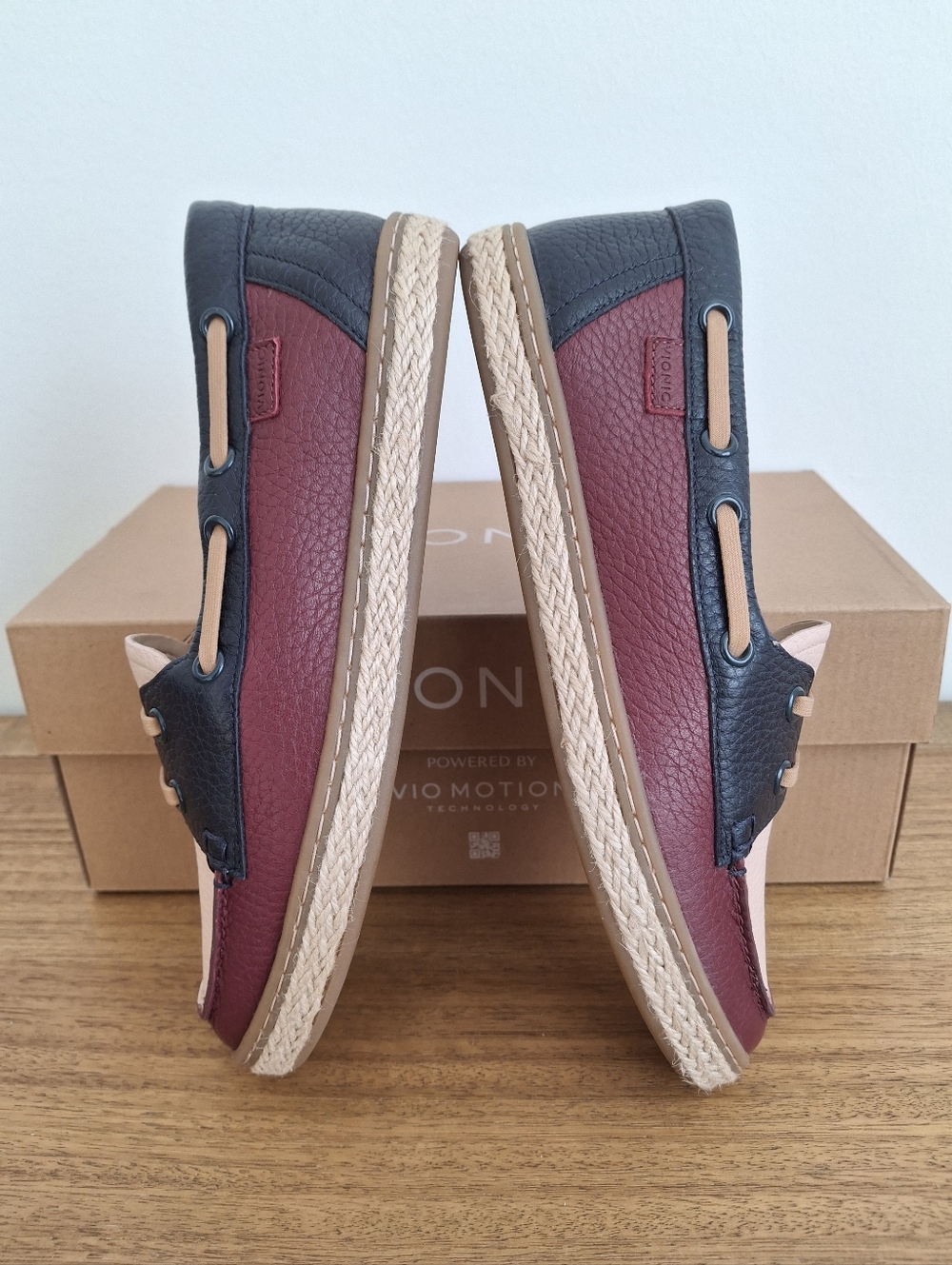 (New)‎ Vionic – Bay Comfort Leather Boat Shoes (Cherry Jubilee) – Women's 6.5 - Picture 5 of 13